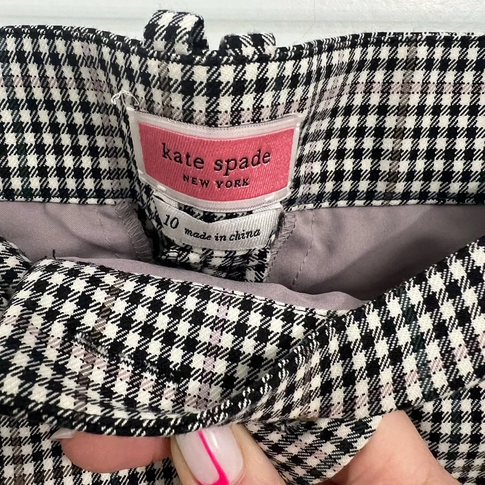 kate spade Black and White Tailored Dress Pants - Picture 4 of 7